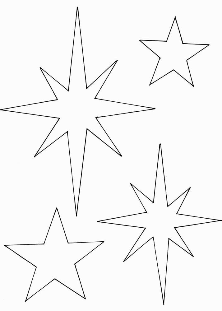 moldes de estrelas para lembrancinhas