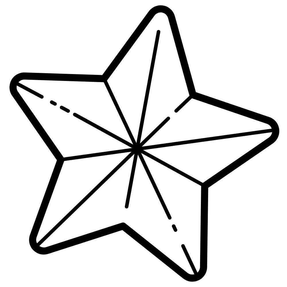 moldes de estrelas pequenas