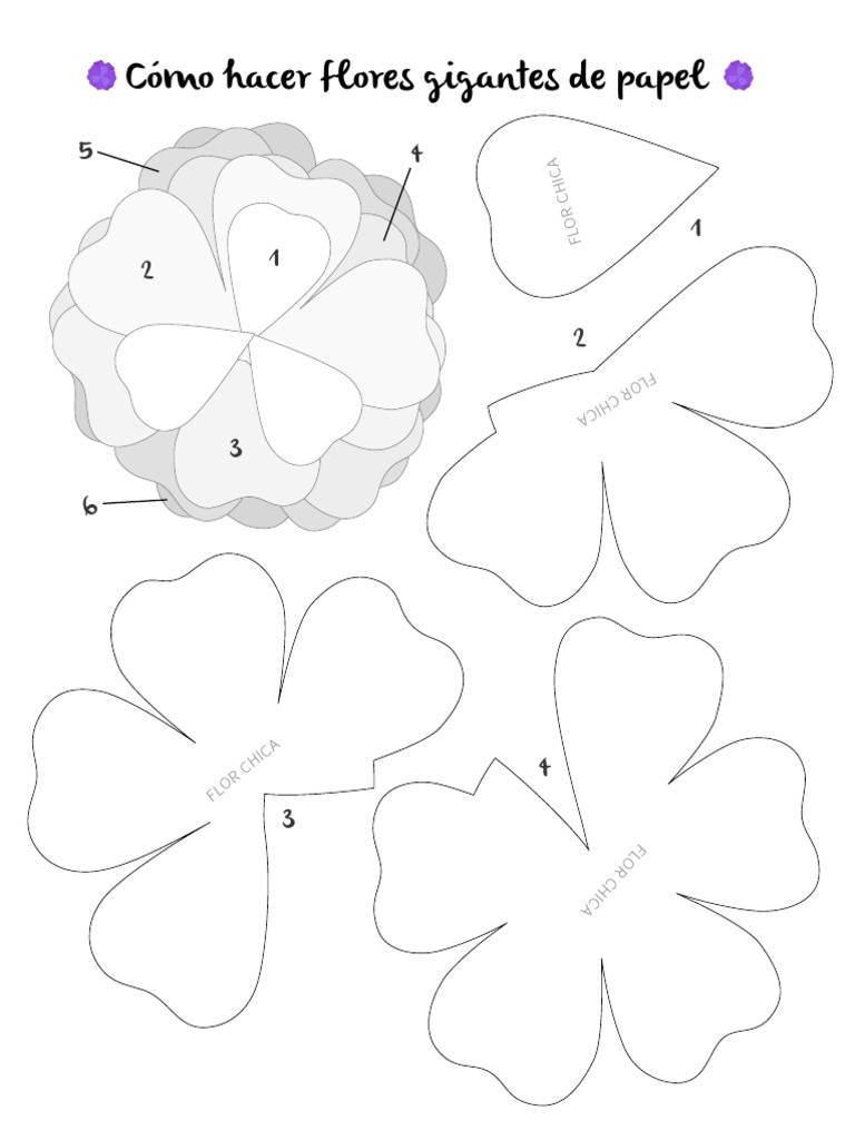 papel para flores gigantes