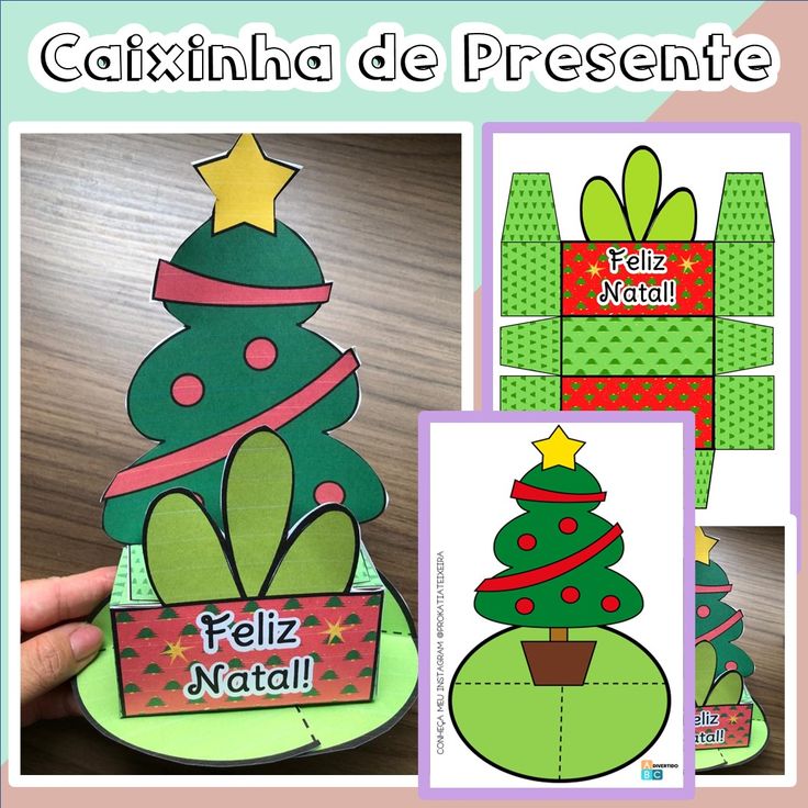 caixinhas de natal para imprimir e montar