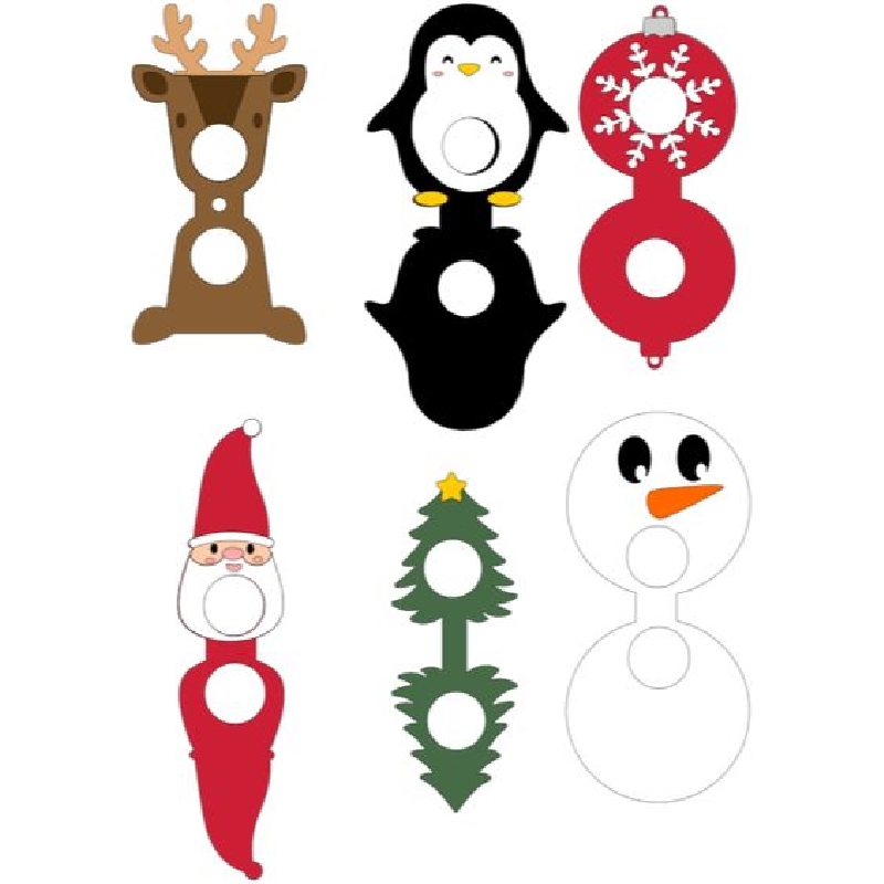 moldes de enfeites de natal para imprimir