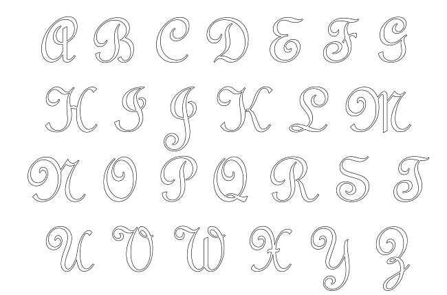 moldes de letras para feltro
