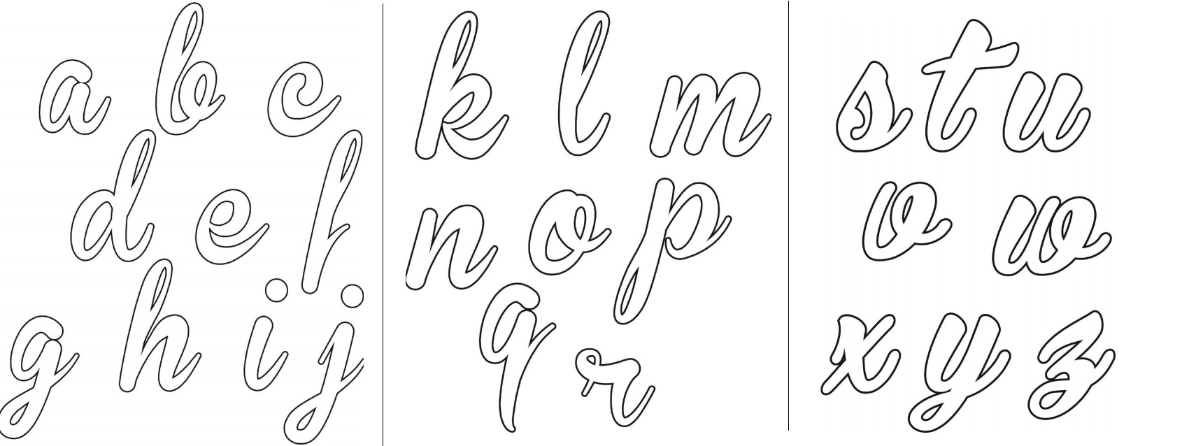 moldes de letras para feltro