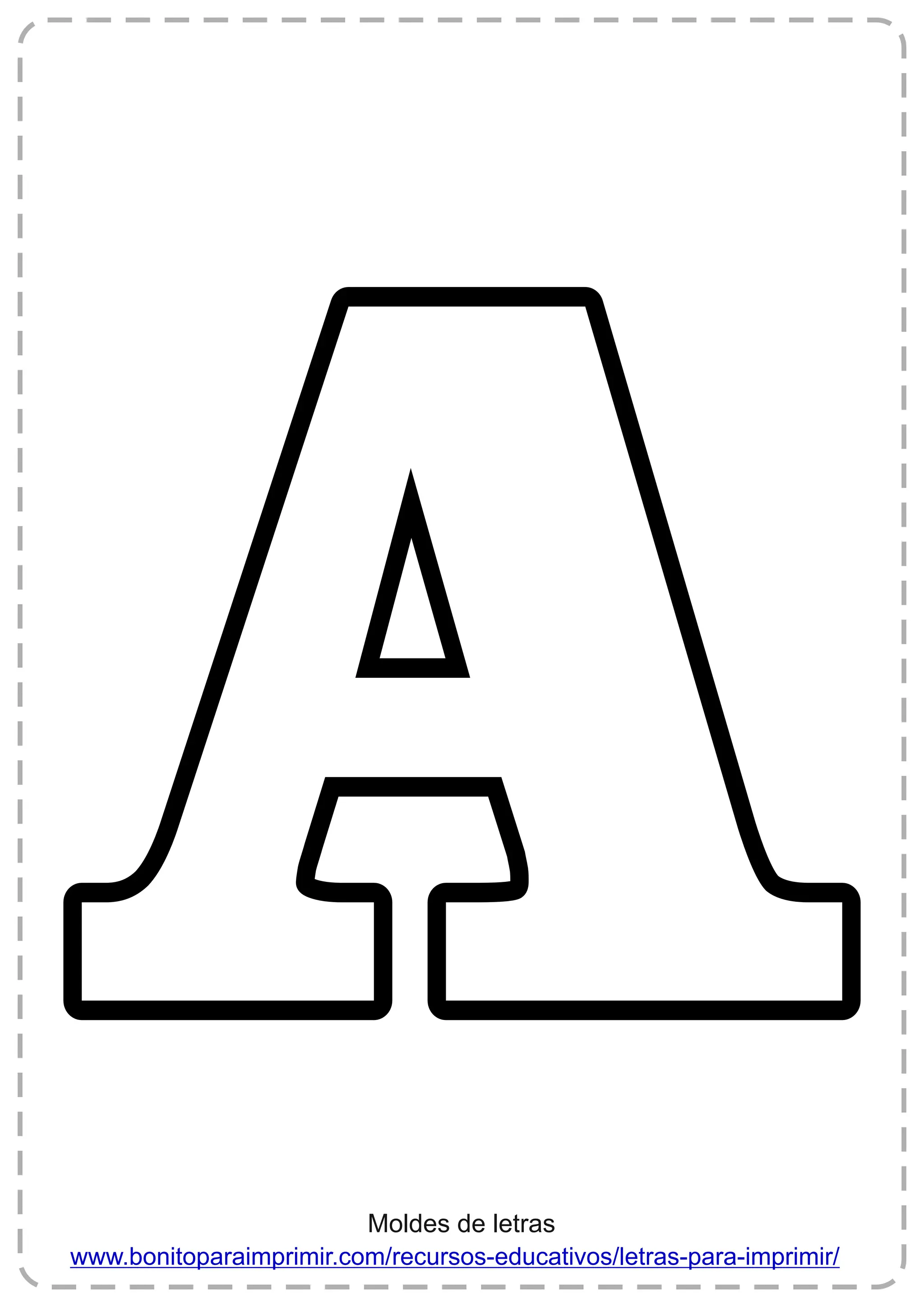 molde de letras para artesanato