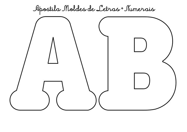 moldes de letras para imprimir grátis pdf