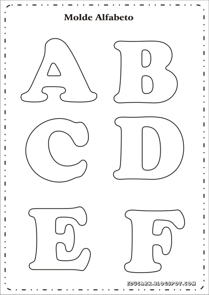 moldes de letras para artesanato pdf
