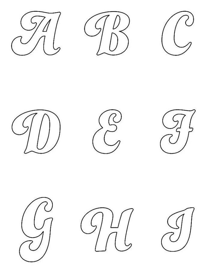 letras para artesanato em pdf