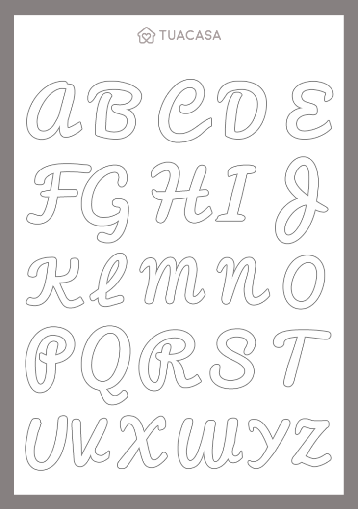 moldes de letras para scrapbook pdf