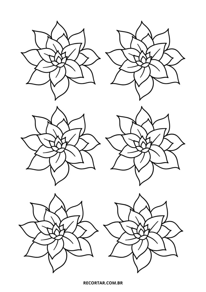 molde flor feltro