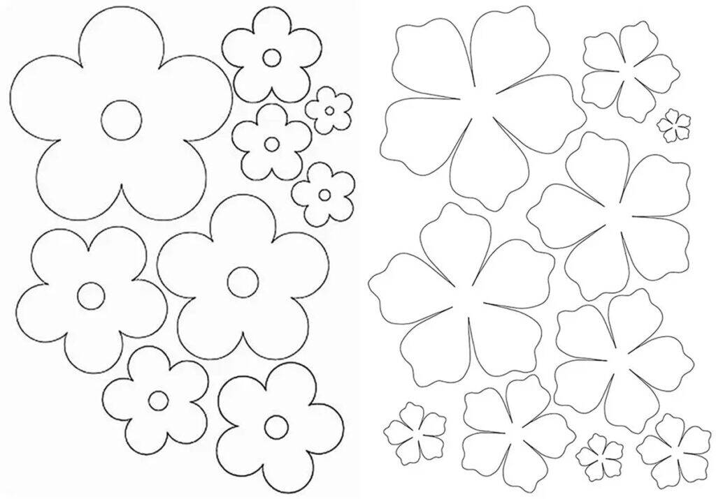 moldes de rosas para artesanato