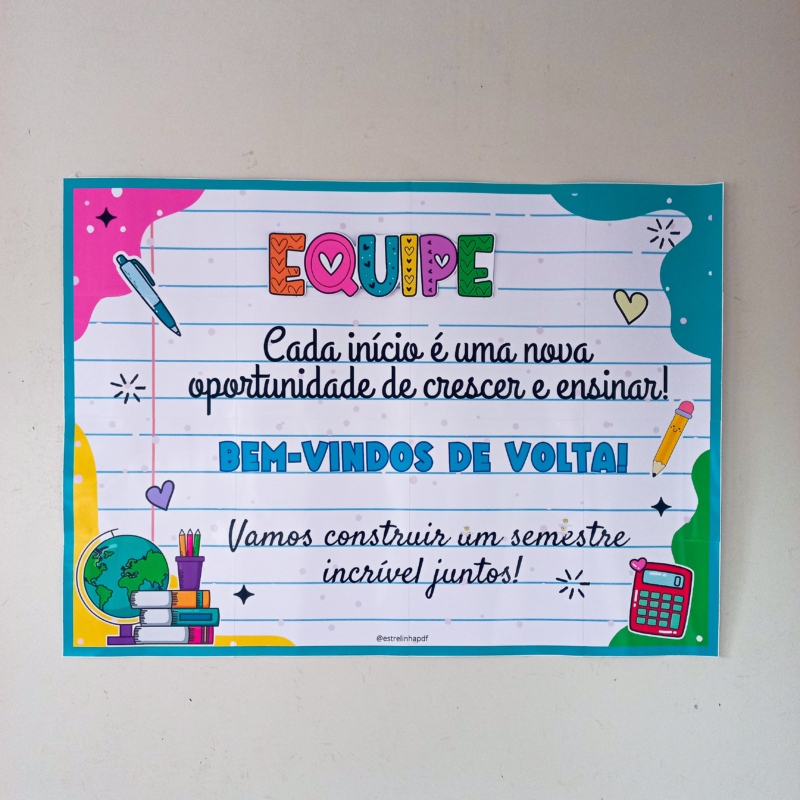 kit decoração boas vindas