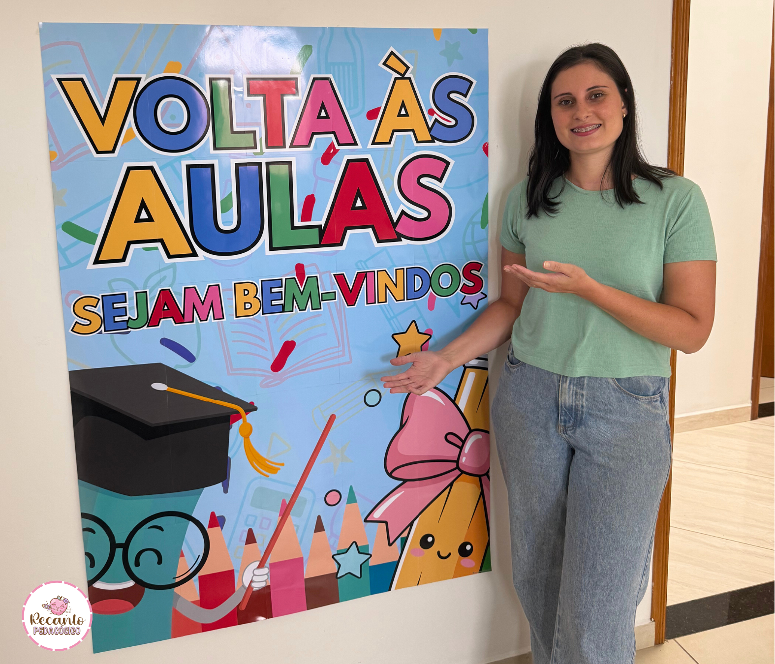 ideias painel volta às aulas adolescentes