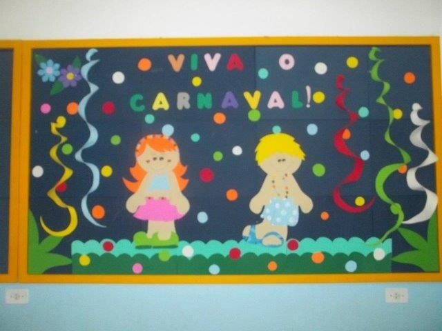 mural interativo carnaval escola