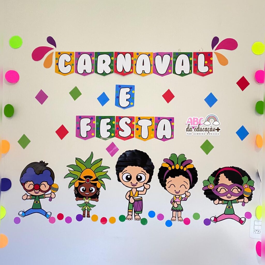 como fazer mural de carnaval passo a passo
