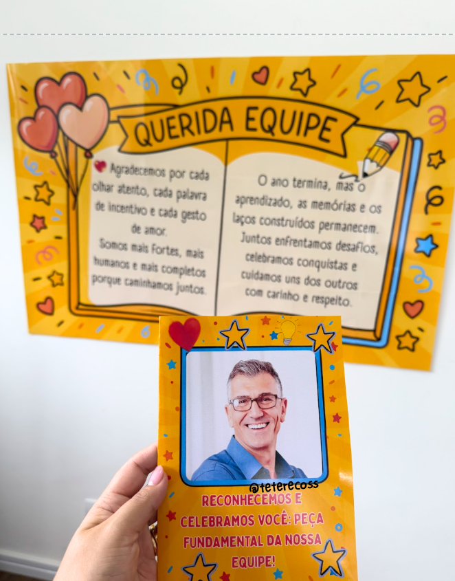 mural de gratidão professores