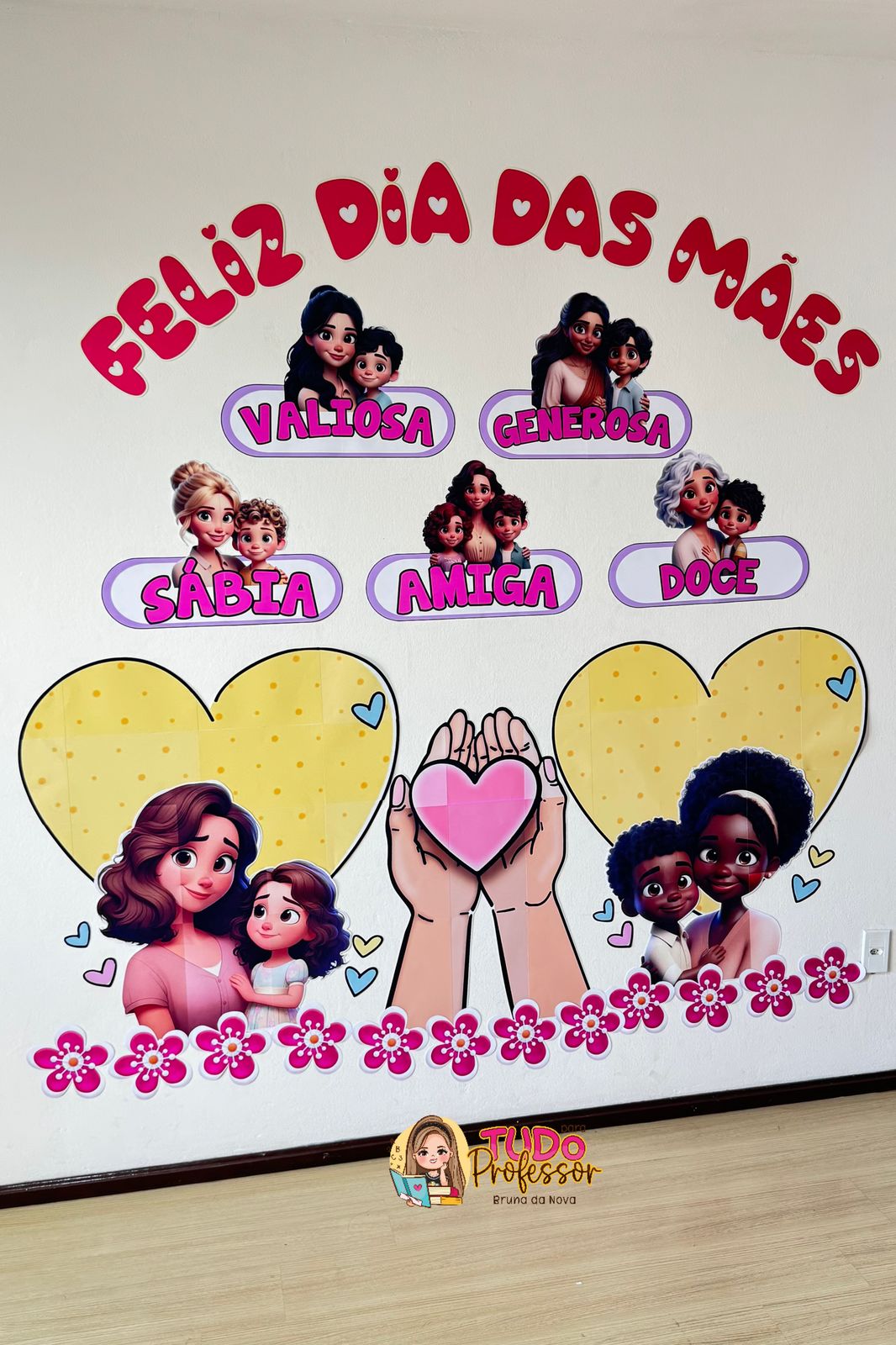 mural dia das mães educação infantil
