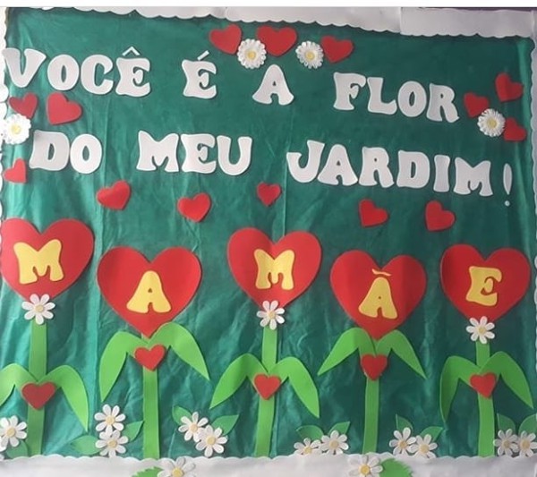 decoração dia das mães para sala de aula