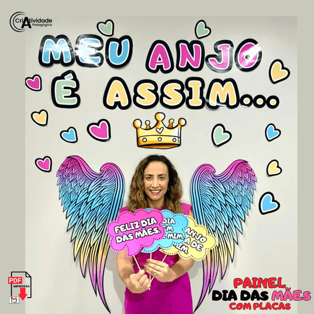 painel interativo dia das mães