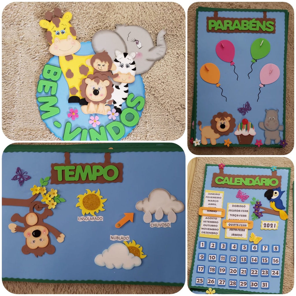 mural de fotos educação infantil
