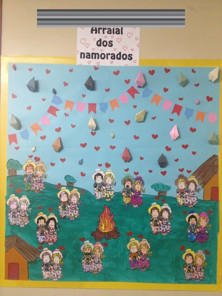 mural de atividades para crianças