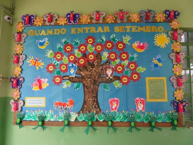 mural de fotos educação infantil