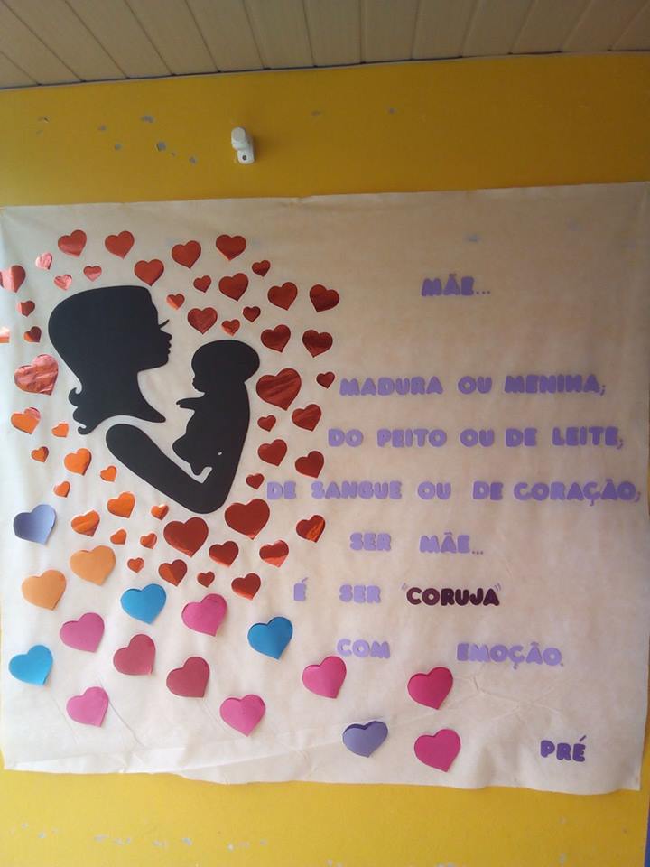 ideias de mural dia das mães criativas