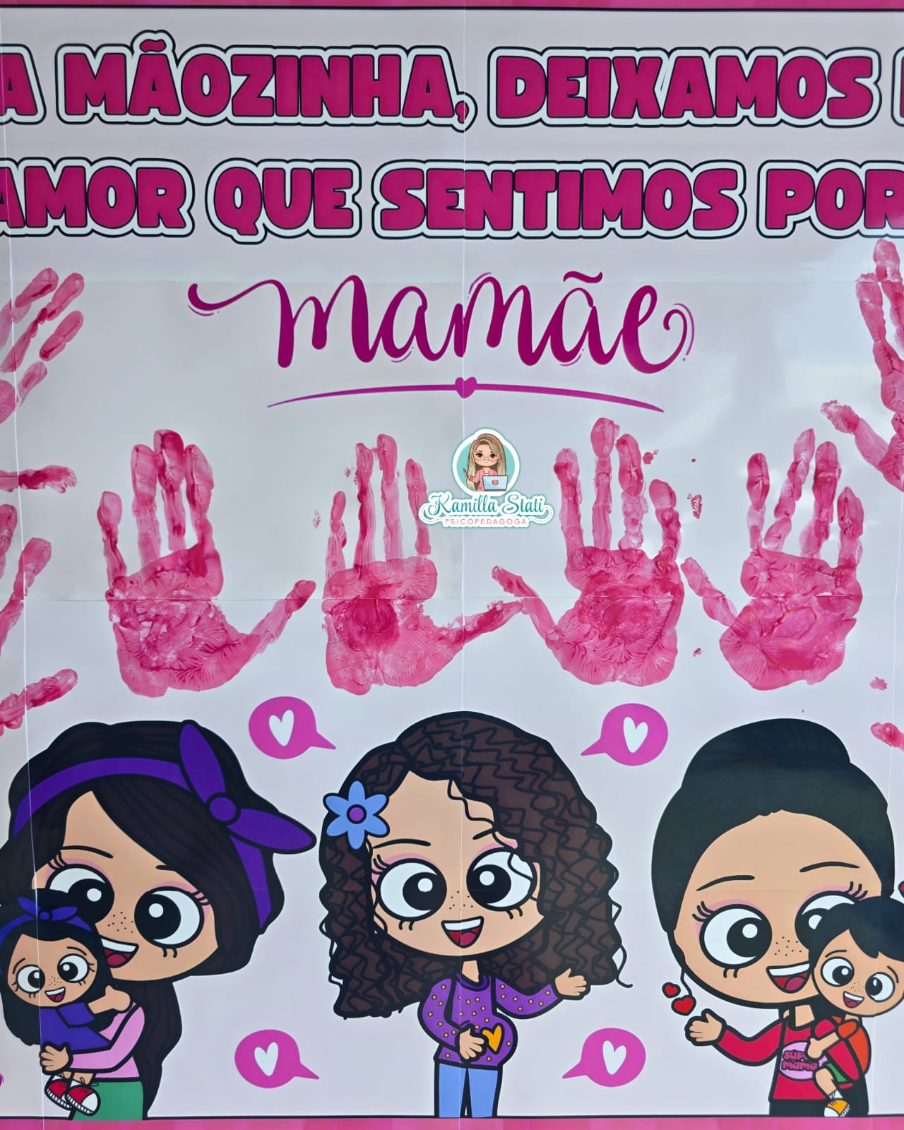 decoração dia das mães painel