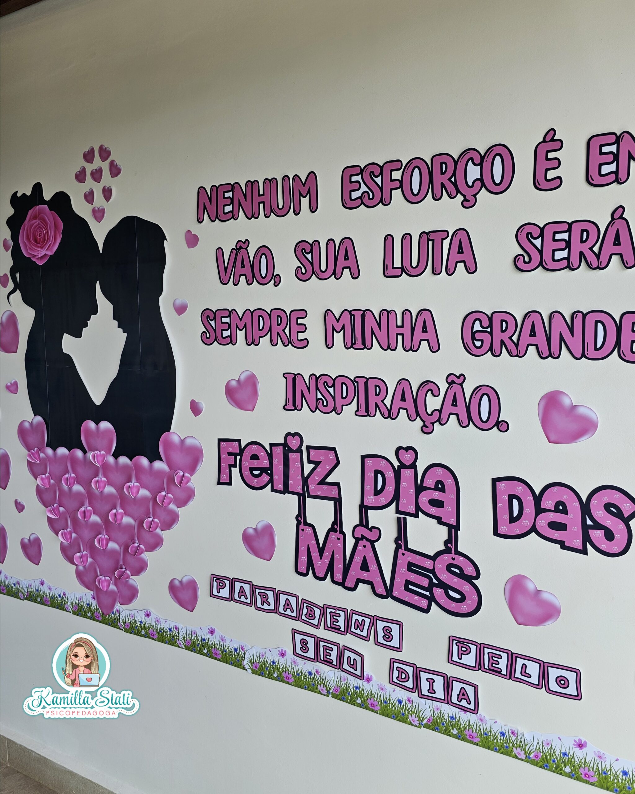 painel dia das mães corporativo