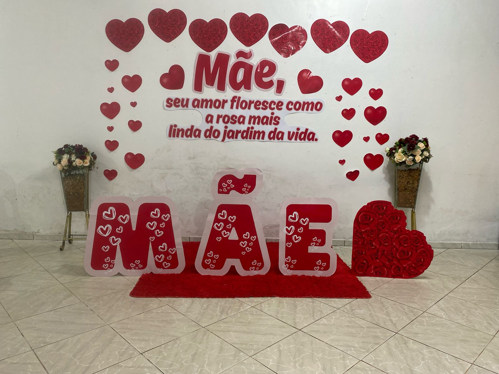 diy mural dia das mães