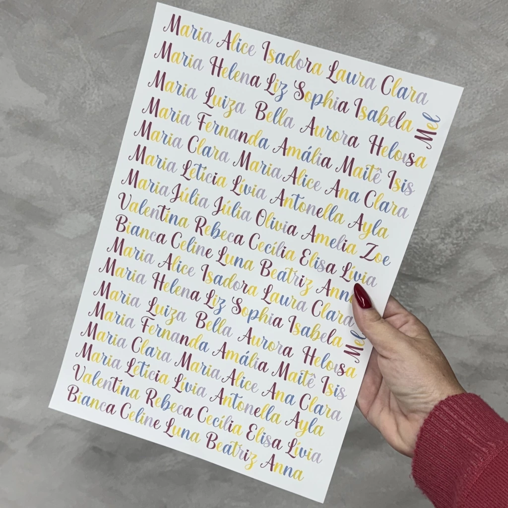 Presente para menina com nome