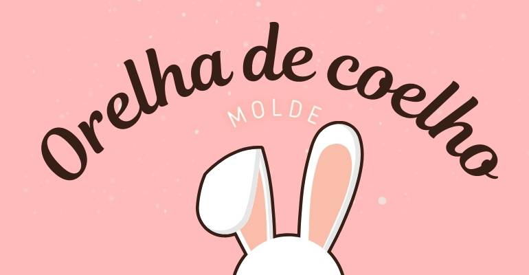 tiara orelha de coelho molde