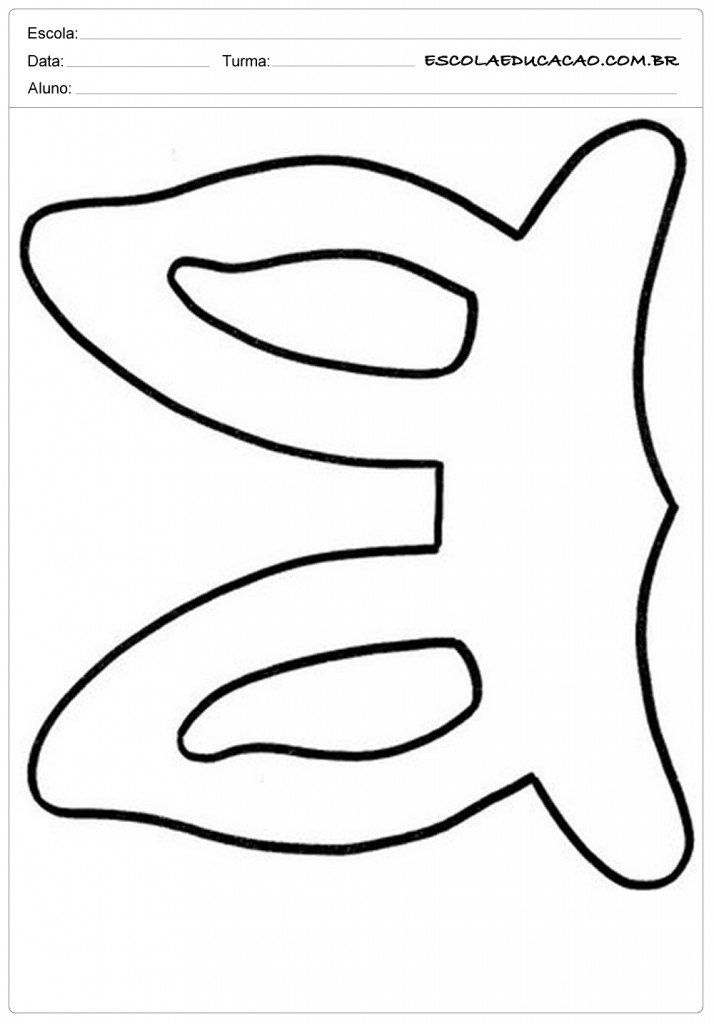 desenho orelha de coelho para colorir