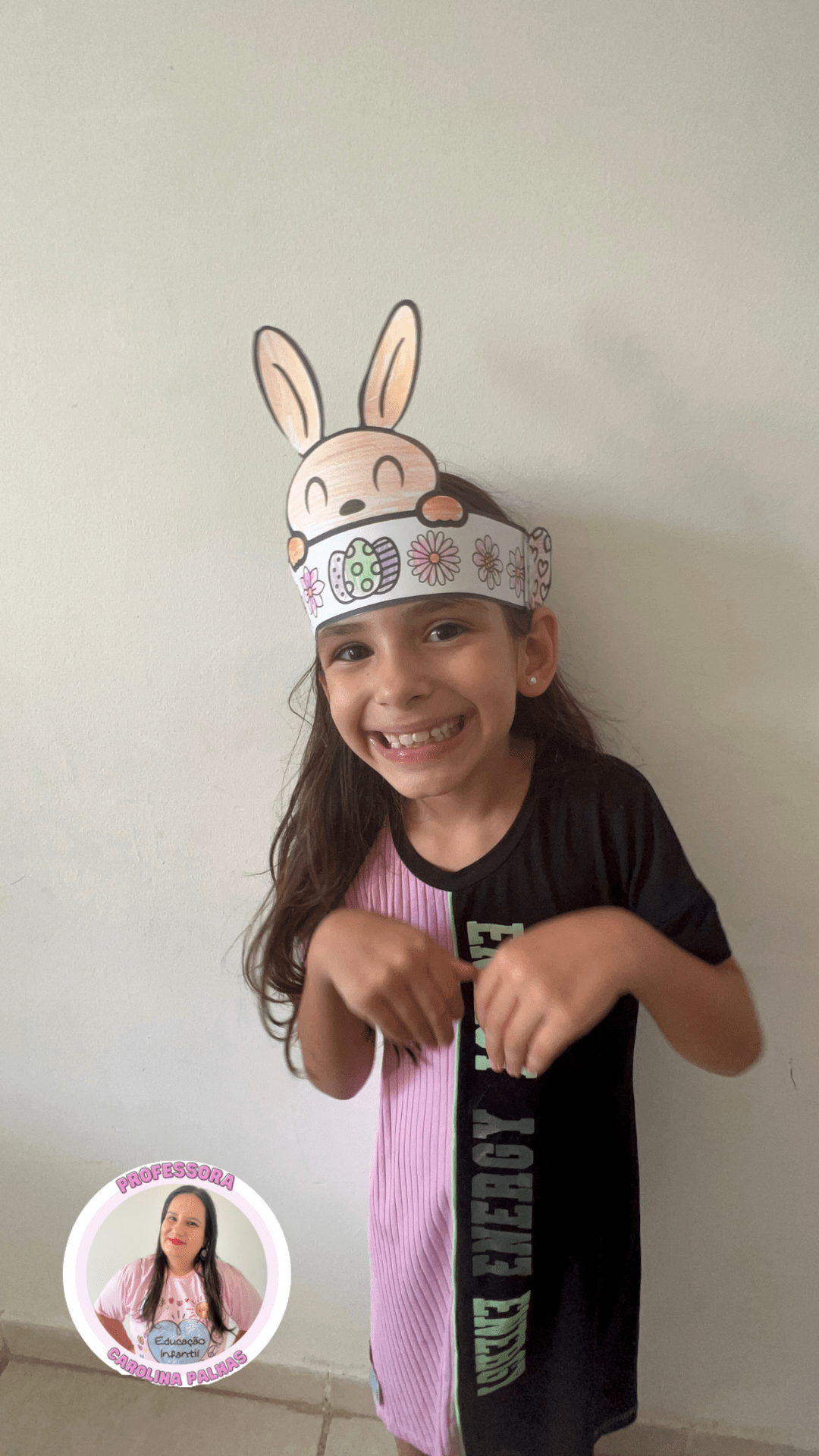 tiara orelha de coelho molde