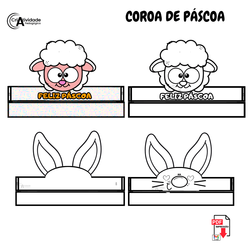 ovelhinha de papel para montar