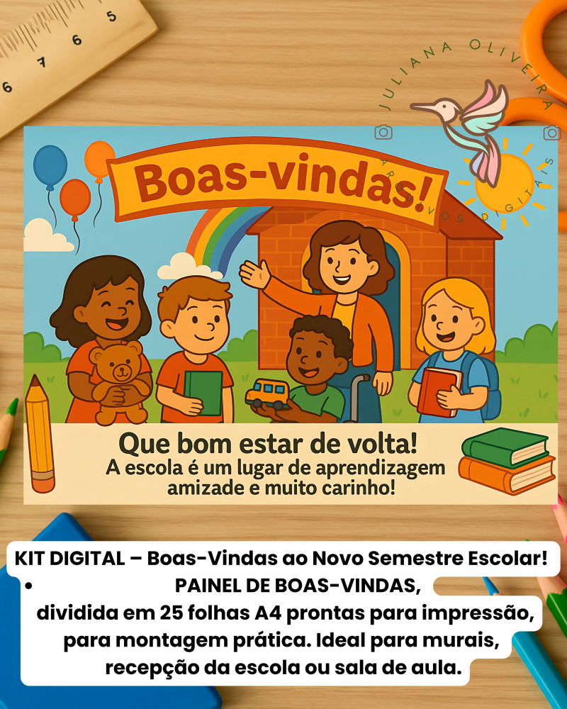 materiais pedagógicos boas vindas