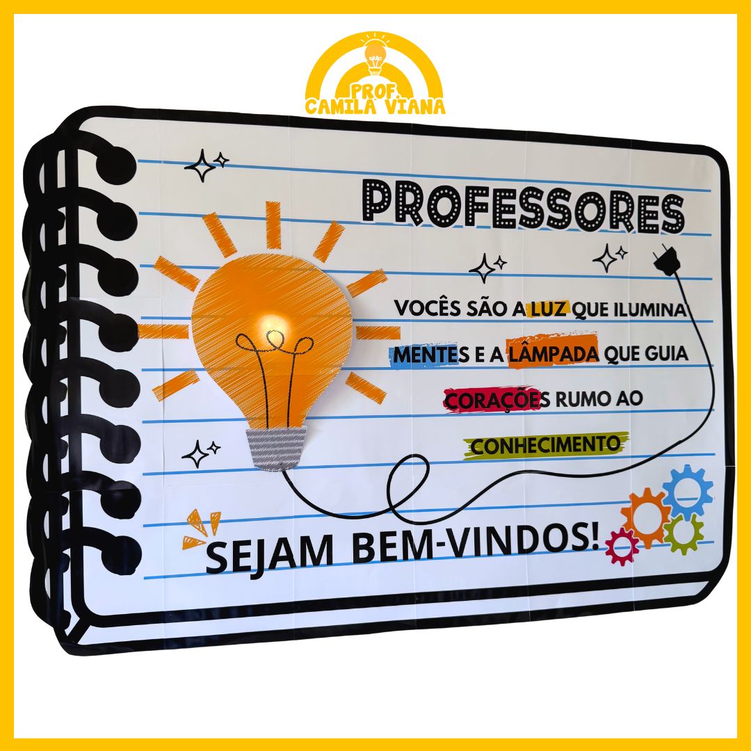 ideias painel volta às aulas professores