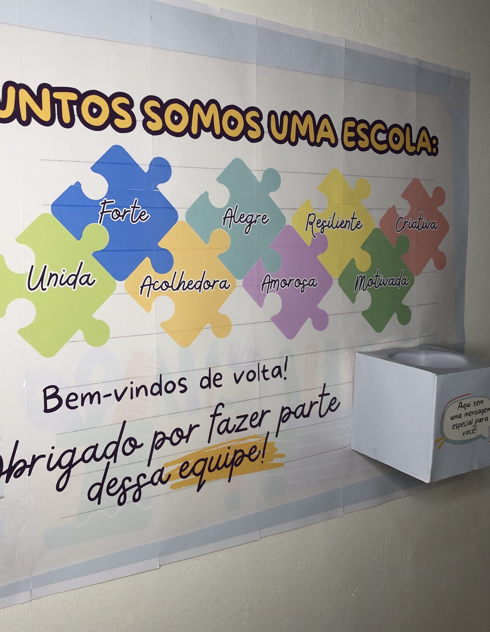 recepção professores início de ano
