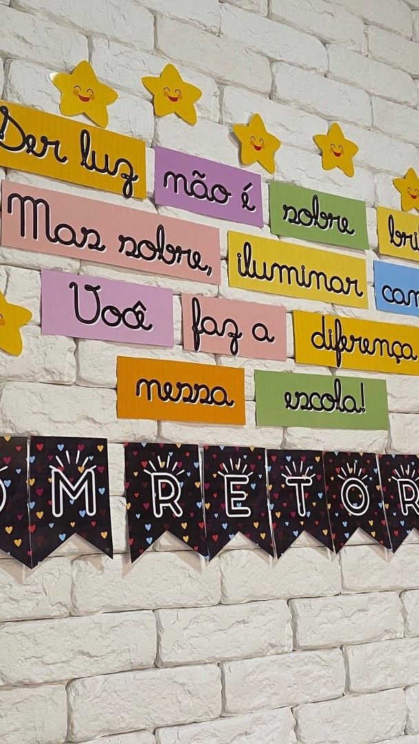 decoração escola professores