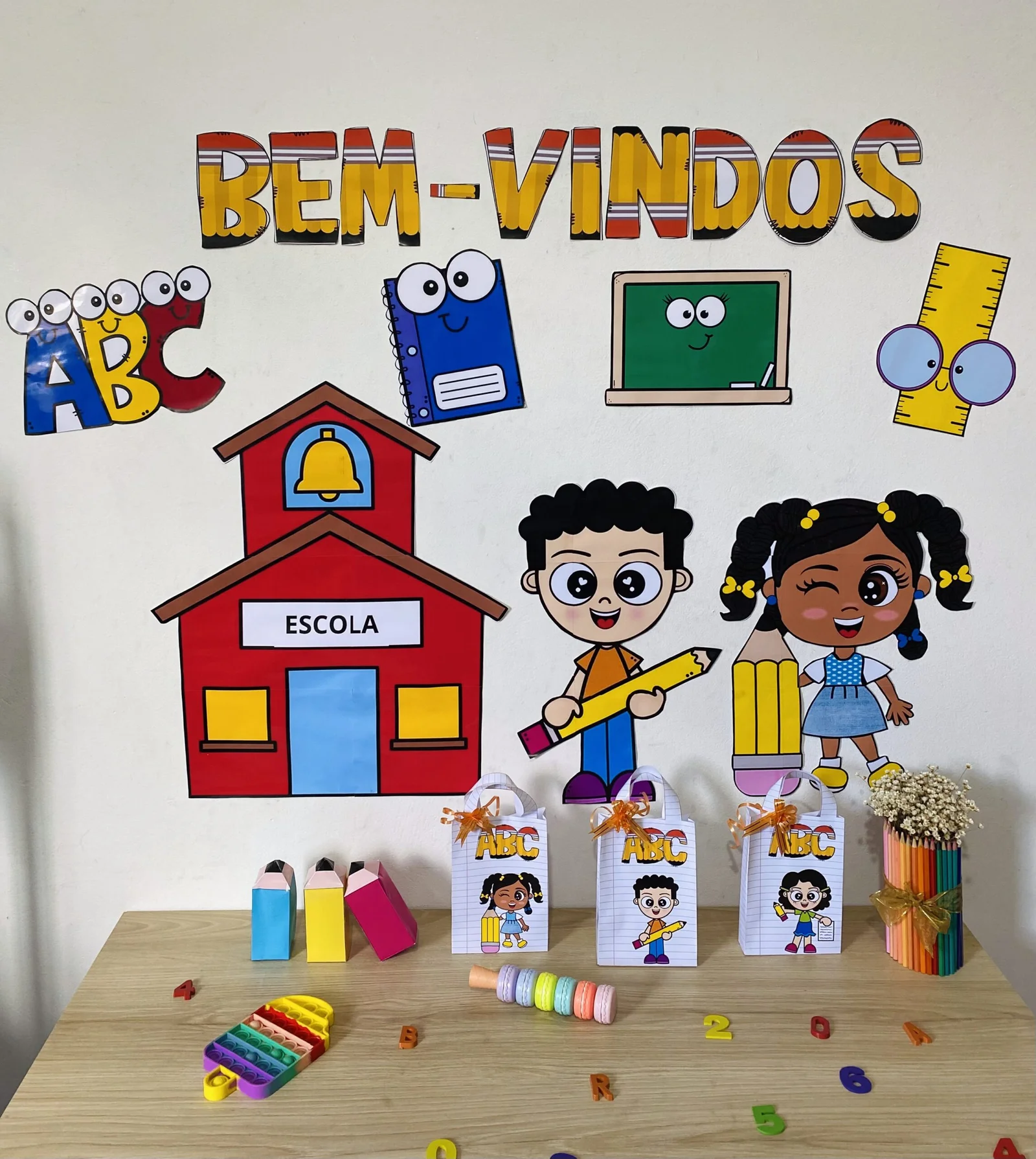 recepção alunos escola