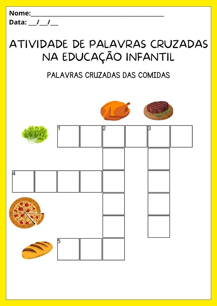 desenhos para colorir e palavras cruzadas
