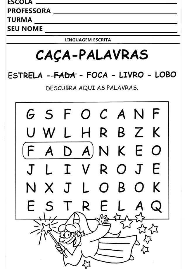 atividades educativas para imprimir