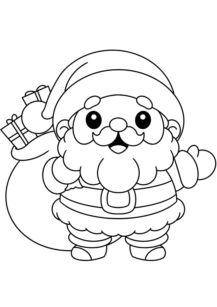 clipart papai noel colorido