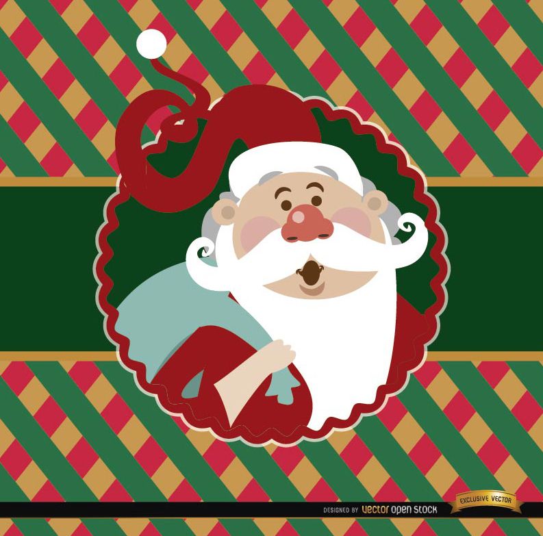 papá noel para imprimir