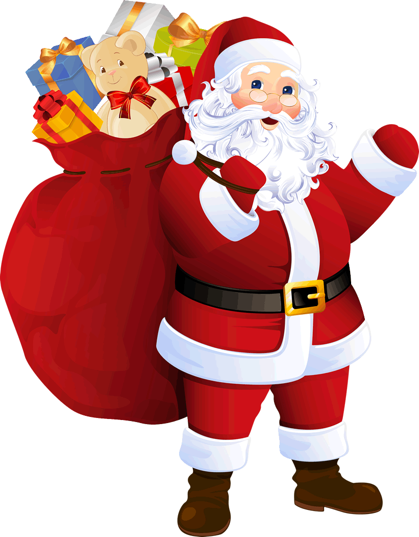 vetores papai noel natal