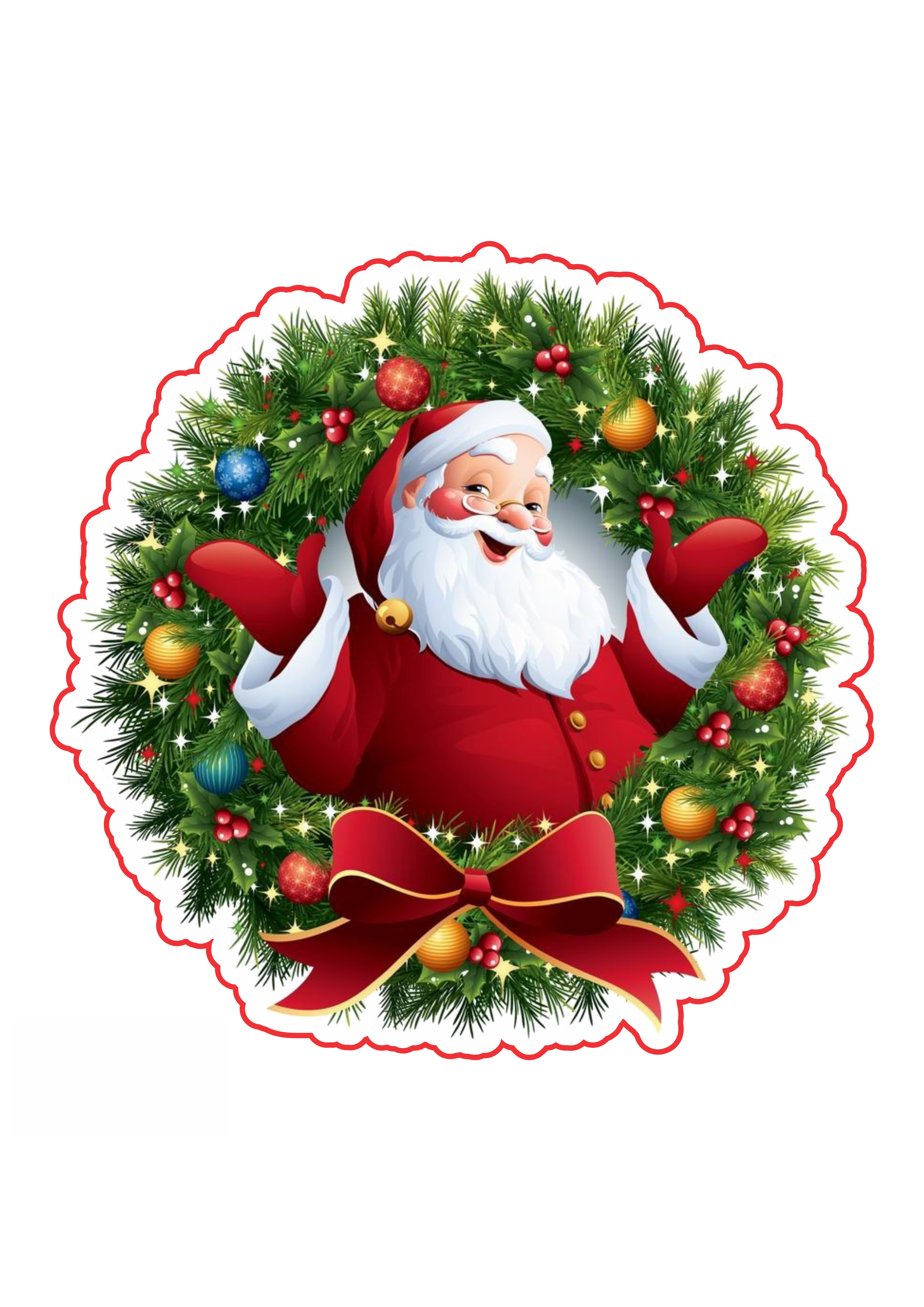 ilustração papai noel para festa infantil