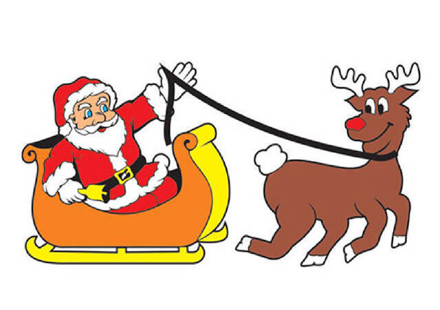 desenho papai noel colorido pronto para imprimir