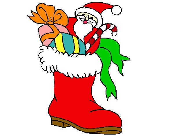 imagem papai noel colorido para baixar