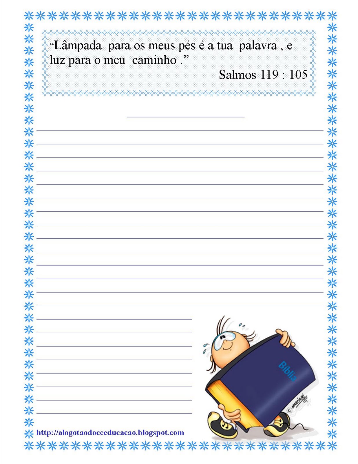 papel de carta personalizado infantil