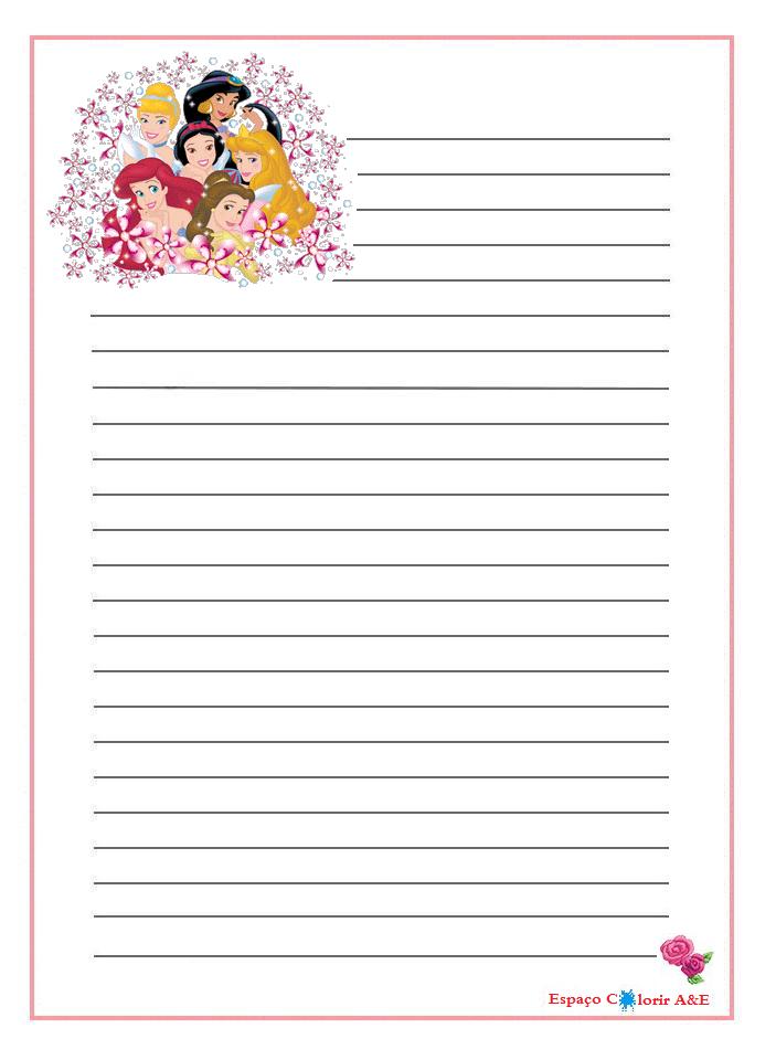 papel de carta infantil para imprimir pdf