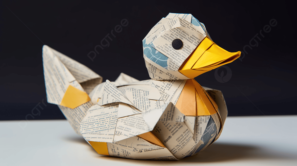 paper duck frutas